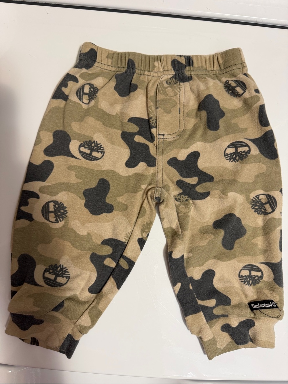 Timberland Kids Camo Pull-On Joggers in Olive & Black